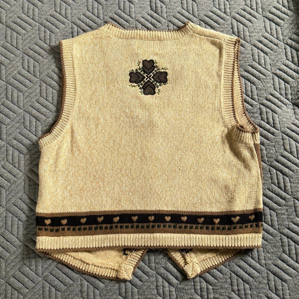 Christopher & Banks Hand Embroidered Sweater Vest - Picture 4 of 6